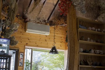 Rest stop at this cosy cafe before the next half of my cycling journey continues