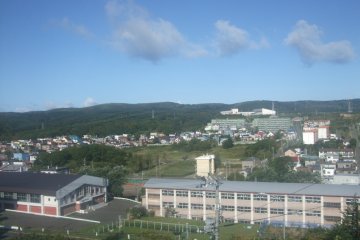 View of the hills of Wakkanai