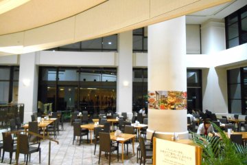 <p>Terrace Restaurant 'St. Tropez' has, of course, a great view of the bridge and the sea &nbsp;</p>