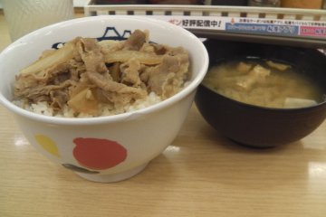 <p>Matsuya's gyudon and miso soup are legendary.</p>
