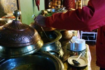 <p>Some of the curry pots for the buffer option.&nbsp;</p>
