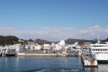 <p>Farewell mainland! We're on our way.</p>