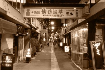 <p>With a little imagination, and perhaps a few drinks, it isn't difficult to imagine taking a step back in time. If you are looking for the Japan of yesterday with unique charm, take a trip to Sendai&nbsp;Asakusa.&nbsp;</p>
