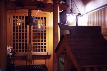 <p>The second area to pray is also dedicated to Kannon. Notice the bowl to offer incense.&nbsp;</p>