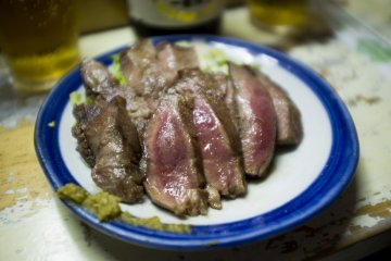 Ox tongue steak. This was amazing!