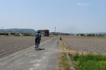 <p>The bicycle route</p>