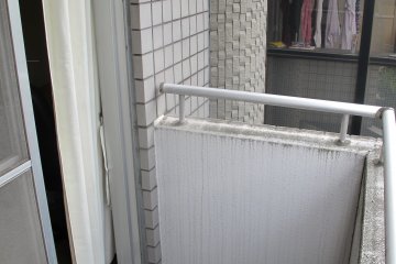 <p>The balcony</p>
