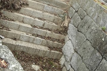 <p>All that remains of Tankaku Castle is its foundation and stone stairways. &nbsp;Most of the stone steps throughout the ruins have been well maintained, but others have fallen into disrepair and can be a little rocky.</p>