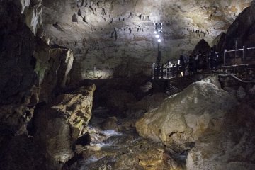 <p>More stairs up the cave.</p>