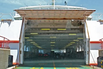 The ferry vessels can fix approximately 100 passenger vehicles including motorcycles, buses and cars.