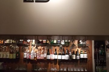 <p>The bar is well stocked</p>