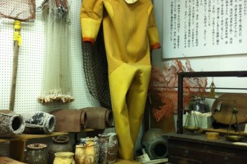 Antique diving equipment
