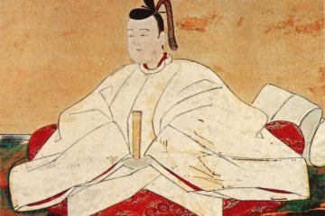 <p>Portrait of Toyotomi Hedeyori, the only son/heir of Toyotomi Hideyoshi. It is said that he committed 'Seppuku (Harakiri)' inside the burning Osaka Castle, which the army of Ieyasu attacked in 1615</p>