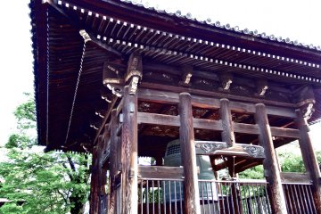 <p>Beautiful structure of Hokoji Temple's belfry</p>