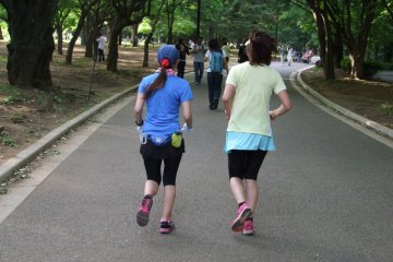 <p>Enjoying the park on a spring day</p>