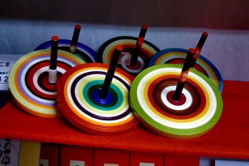 <p>Colorful Kyo Koma (Kyoto Spinning Tops)</p>