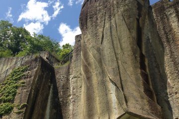 <p>The Peace Kannon was carved out of rock following World War II in an effort to promote world peace</p>