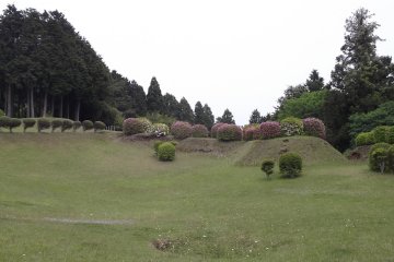 <p>This natural bowl is ringed with trees and azalea bushes</p>