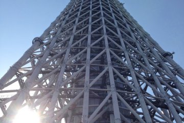 The Tower going up, the Sun going down