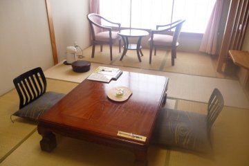 Room set up during the day -- key and 