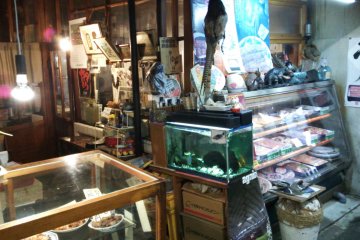 <p>One or two shops sell fresh produce.</p>