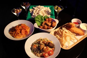 A selection of Sticker's bar foods. Take a look at the food menu available at the bar.