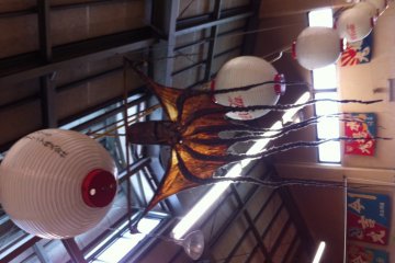 Display at the Iki-ikikan Road Station