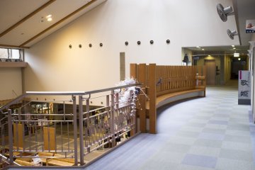 <p>The second level of the onsen resort</p>