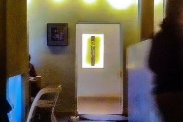 Lunch in a space that feels like an art gallery