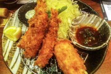 Super fine crumbed Prawn Tempura and Tofu Croquette