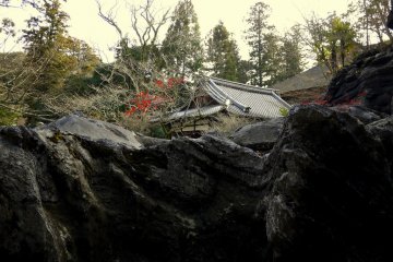The fantastic rocks have a wave-like formation