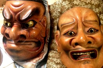 <p>A Obeshimi and what could be a Ikazuchi Mask.</p>