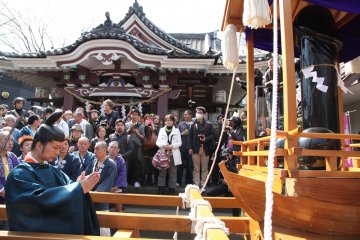 Steel phallus mikoshi