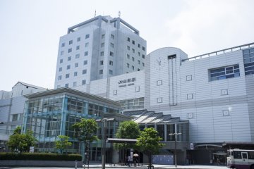<p>JR Yamagata&nbsp;Station, where visitors can take a bus from, to Zao Onsen Town</p>