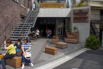 <p>The terrace of The Roastery</p>