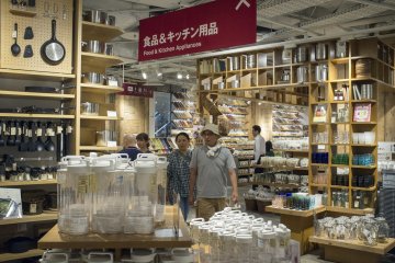 <p>The food and kitchen section at the basement floor</p>