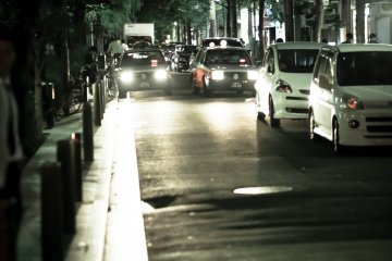 <p>Kiyamachi-dori at night</p>
