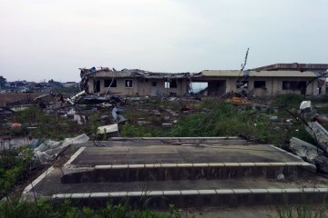 <p>The ruins of the high school destroyed by the tsunami</p>