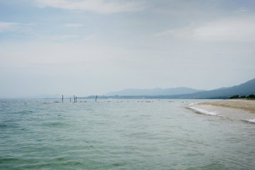 <p>The view from the beach.</p>