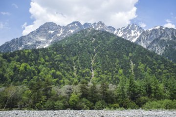 L'une des superbes vues que Kamikōchi avait à nous offrir
