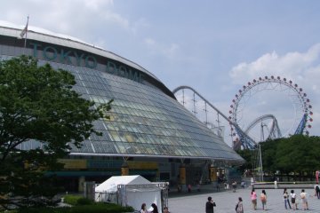 <p>Tokyo Dome on a sunny, summer's day</p>