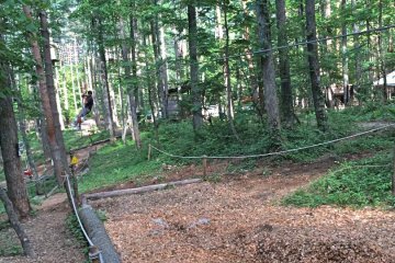 The Zip Slide! Each course ended with a zip line. So much fun!