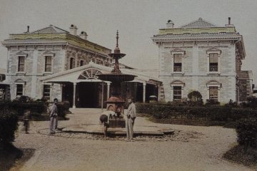Yokohama's first train station.