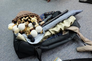<p>During a performance, there are other instruments aside from the Taiko Drum</p>
