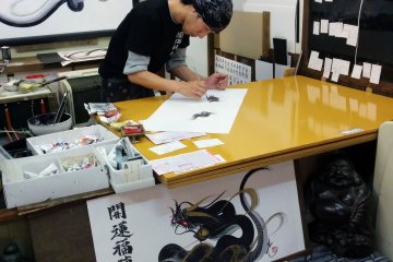 <p>The master at work</p>