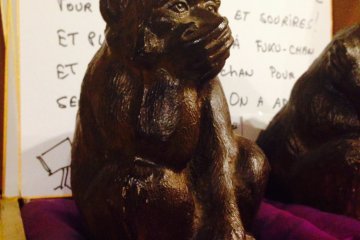 <p>Monkey statue hints at what's to come</p>