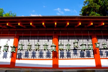 <p>Lanterns are lit as a memorial service to all or our ancestors (Manto-ro) three nights a year</p>