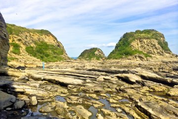 <p>The last section of the walk&nbsp;passes through several 'rocky pools'</p>