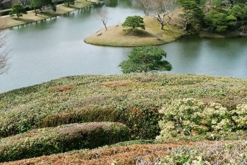 Beautiful landscaped scenery at Shugakuin