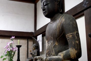 <p>Dainichi-Nyorai (Vairocana) viewed from the side. He looks so serene</p>
